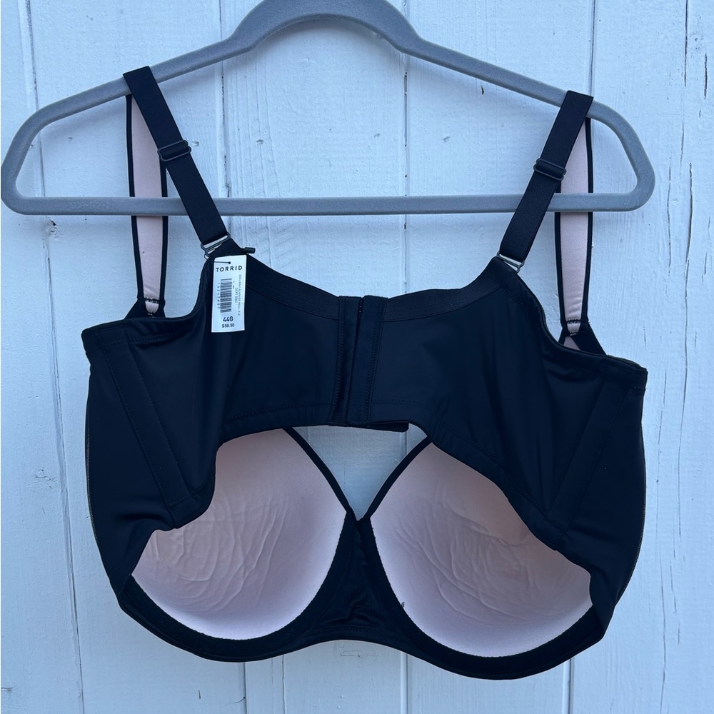 Torrid Nude and Black Mesh Bra NWT - Picture 6 of 7